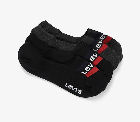calcetines Levis black/grey 168sf  low rise  sportwear logo